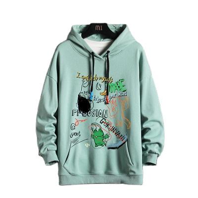 China Wholesale Latest Design Multicolor Graffiti Anti Shrink Printing Streetwear Hoodie For Men for sale