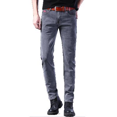 China Breathable Good Quality Slim Fit Stretched Denim Gray Cotton Mens Fashion Jeans for sale