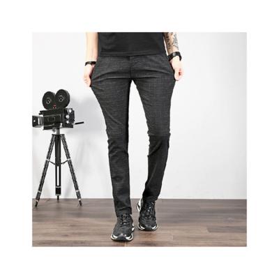 China Newest Design Breathable High Quality Washed Gray Men Casual Pants Black Slim for sale