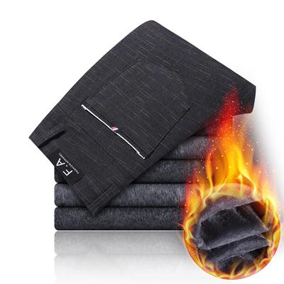 China Sustainable Top Selling Guaranteed Quality Fleece Thickening Work Basics Loose Pants For Man for sale