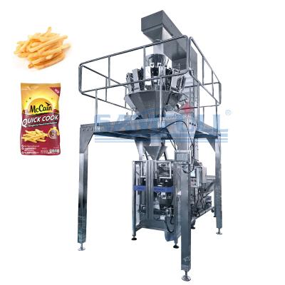 China Potato Automatic Frozen French Fries Machine Fried Packing Machine Frozen Food Food Vertical Packing Machine for sale