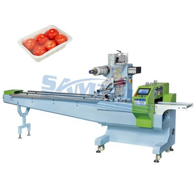 China Automatic food hffs food packing machine for dried fruit sit packing machine for vegetable with tray packing for sale