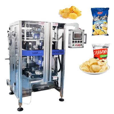 China Food Auto Weighing French Fries Vertical French Fries Tortilla Fried Banana Chips Potato Chips VFFs Packing Packaging Machine for sale