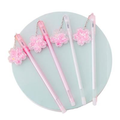 China Sakura Gel Ink Pen Pink Flower 0.38mm Normal Gel Pen for School 2551 Korean Stationary for sale