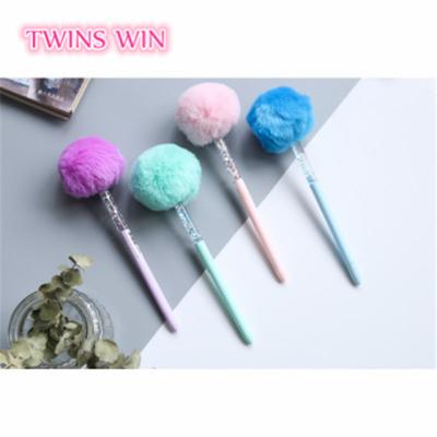 China Cute Sunny Gel Pen 2267 Cute Plush Toy Lovetly Pen Pompom Gel Pen 2267 for sale