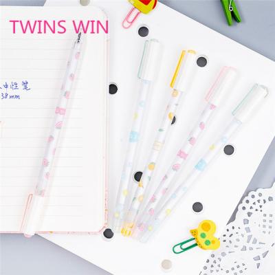 China 2020 new stationery hot quality normal kawaii selling models korean best scented pen gel ink plastic pen 0.5mm 012 for sale