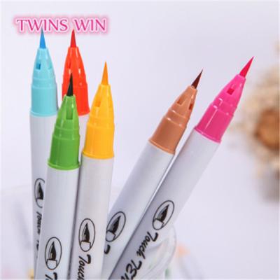 China Top Sale 2019 galley& school brush pen 2019 stationery art supply Japan marker pen watercolor brush plastic very soft pen 060 for sale