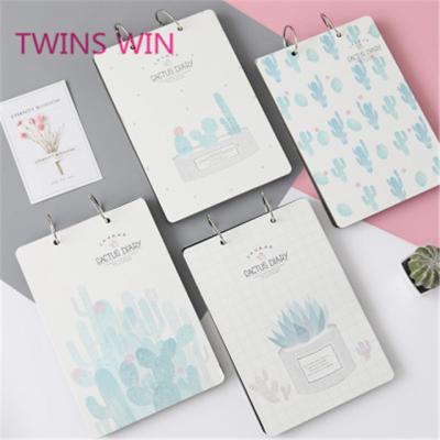 China Low MOQ High Quality Printed 1530 Spiral Notebook Cactus Hardcover Book Wholesale Notebook for sale