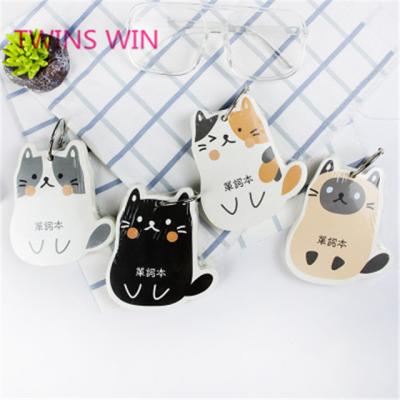 China Printed Cute Cat Shaped Spiral Notebook Iron Ring Pad 1495 Notebook for sale