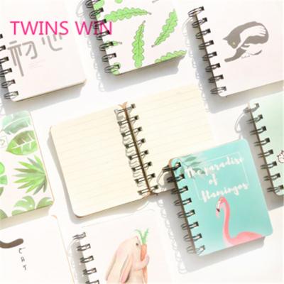 China Cheap cute printed notebook 1423 flamingo spiral notebook student spiral notebook for sale