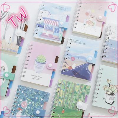 China Beautiful high quality korean kids printed new school stationery notebook mini promotion a5 paper notebook for sale