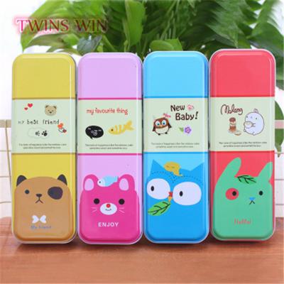 China 2018 Top Selling Pen Cases/Design Animals Pen Storage Box 434 2019 Pen Bag Lovely Students Metal Interesting Colorful Pen Box for sale