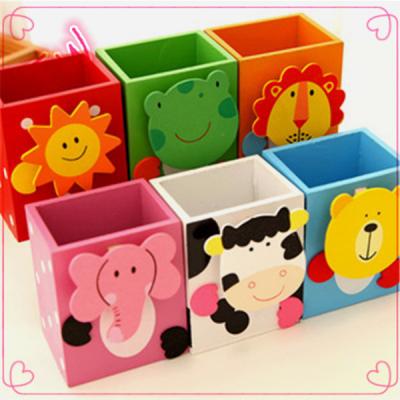 China 2016& Top Sale 2017 galley& wooden school pen holder cartoon animal design desk organizer,Handmade Magnetic Pen Holder From China Supplier for sale