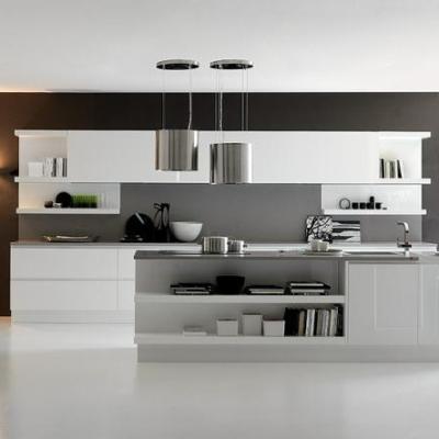 China Newest Style Kitchen Products Environmentally Friendly Modern Warm Matte White Lacquer Sideboards Free Design for sale