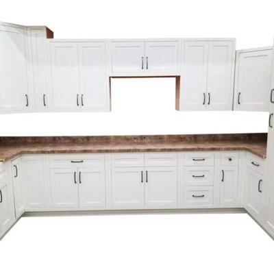 China White Shaker Style Trendy HZ Modern PVC Design With Island Make In China Customized Sideboards for sale