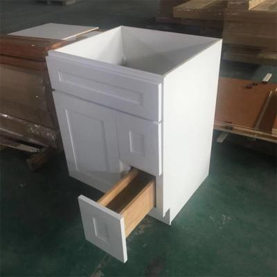 China Modern Factory Produces High Grade Solid Wood Bathroom Dressing Cabinet for sale