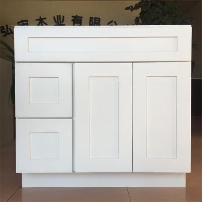 China 36 Inch Modern White Modern Bathroom Vanity Cabinet White Shaker Vanity With Drawers/VA3621DL for sale