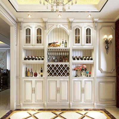 China Other Hertz High Modern Style Solid Wood Display Wine Cabinet for sale