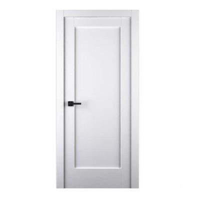 China White Painted Shaker Modern Style Single Bedroom Doors Interior Solid Wood Doors for sale