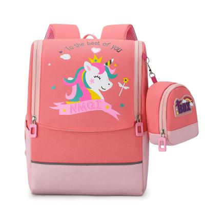 China New waterproof cartoon kindergarten children backpack primary school student bag cute unicorn bag kids space bag for sale