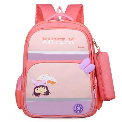 China Lightweight Primary School Edge Protection Large Capacity Backpack Classroom Backpack Customized LOGO Advertising Kids Bag Large for sale