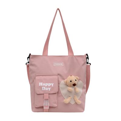 China Waterproof Large Capacity Cross - Body Bag Simple Schoolgirl Hand Bill Of Lading The Shoulder Bag Alphabet Cartoon Schoolbag for sale