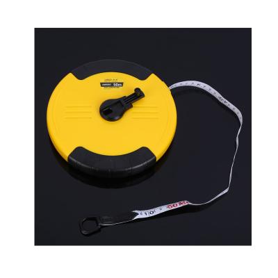 China Plastic Measuring Tape 50m Long Disc Tape Measure Tape for sale