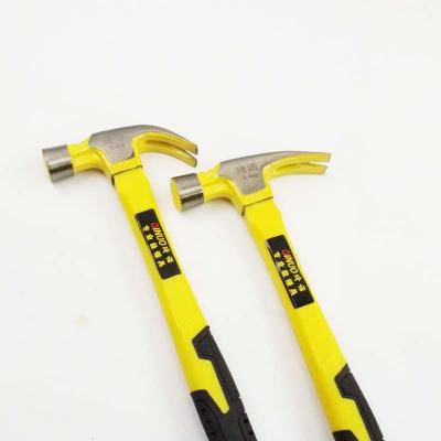 China High Quality Plastic Fiber Handle Claw Hammer Hammer for sale