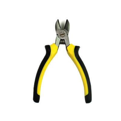 China Original Soft Yellow Red Carbon PVC Steel Outer Plastic Handle Multi Jaw Crimper Crimp Tool Ear Crimper Ear Flange Pipe Crimper for sale