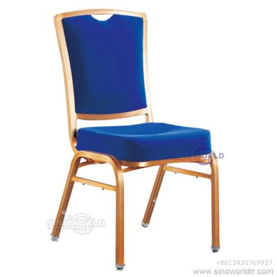 China Modern Wholesale Fancy Aluminum Stacking Meeting Chairs Events Hotel Party Wedding Banquet Chair for sale