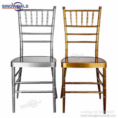 China Hotel chair buy china wholesale used bulk metal aluminum gold wedding chiavari chair for sale