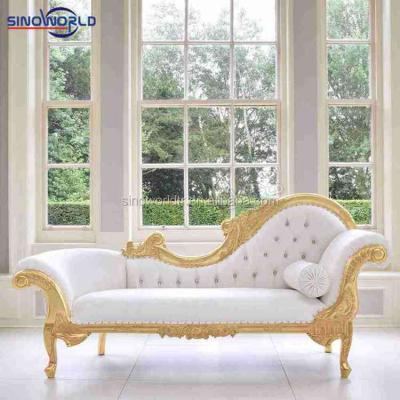 China White Eco-friendly Bride and Groom Hire Royal Indian Stage Furniture Lobby Leather Sofa Wedding for sale