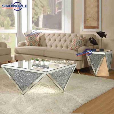 China 2020 modern new arrival beautiful living room furniture mirrored coffee table tea table for coffee shop home hotel for sale