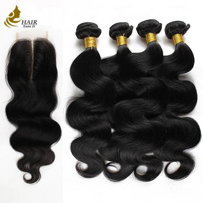 China Real Remy Extensões de Cabelo Humano Peruanos Curly Bundles com fechamento à venda