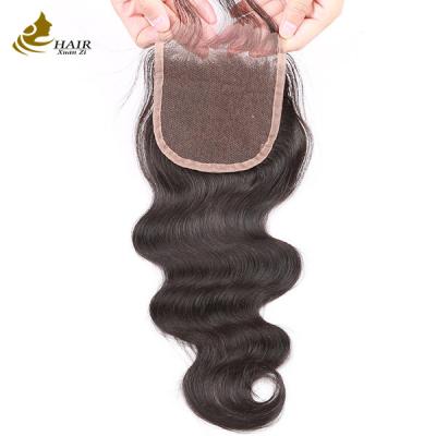 Chine 100% Remy HD Frontale cheveux humains dentelle fermeture vague lâche à vendre