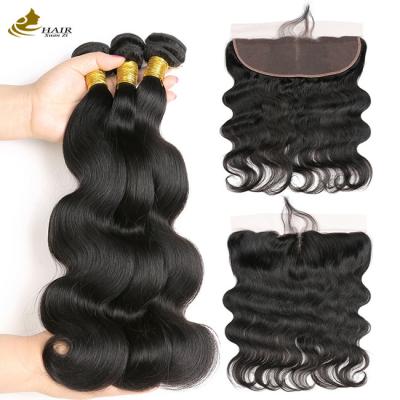 Chine Les dames Remy Extensions de cheveux humains Boîtes 100% brésilienne Avec fermeture frontale en dentelle à vendre