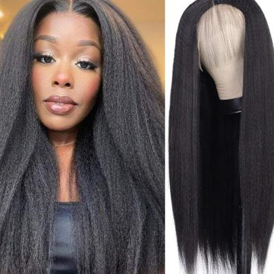 Cina Perrucche senza cappello senza colla Capelli umani 360 Kinky Straight ODM in vendita