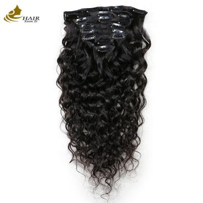 Cina ODM Black Clip In Hair Extensions Deep Wave Quick Weave Leggere in vendita