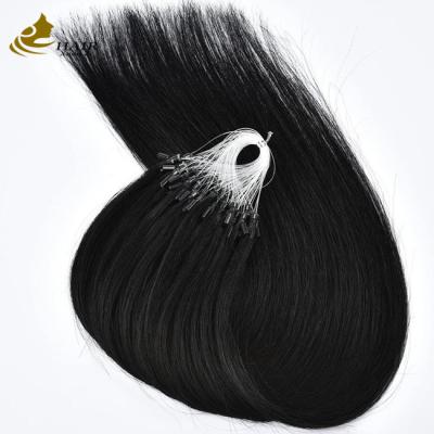 China Straight Pre Bonded Nano Human Hair Extensions Microrings Extensions OEM for sale