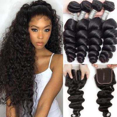 Cina Remy Brazilian Human Hair Bundle Pack 10A 95g-100g Personalizzato in vendita