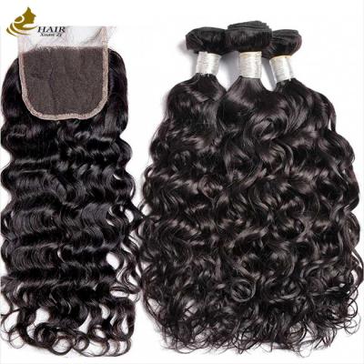 Cina OEM brasiliano non lavorato Wave Water Virgin Hair Bundles Colore nero in vendita