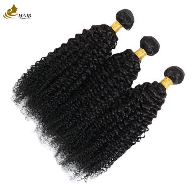 China Lockerige Welle Gewebe Haarverlängerungen Afro Kinky Bündel Naturschwarz zu verkaufen