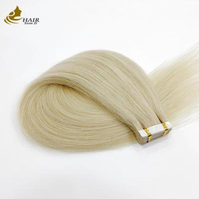 中国 Brazilian Remy PU Weft Keratin Platinum Tape in Human Hair Extensions 販売のため