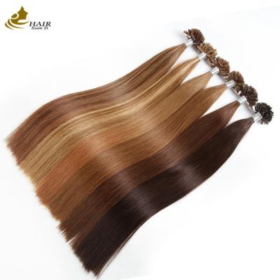 中国 Top Quality Natural Real Human U Tip Nail Hair Extensions 販売のため