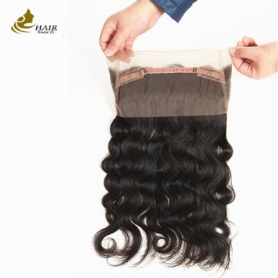 Cina Capelli umani vergini allineati a cuticule dritta 360 chiusura a pizzo completo in vendita