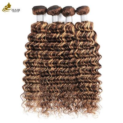 China Piano 4/27 Ombre Extensiones de cabello humano Ondas profundas en venta