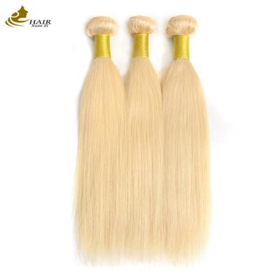 China Venta directa de fábrica de pelo humano virgen brasileño 613# Blonde pelo recto paquete en venta