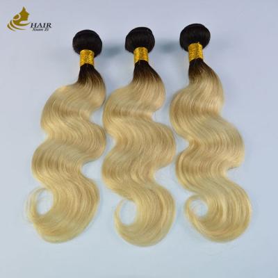 China 613 Blonde Virgin Human Hair Bundles Extensiones de tejido con cierre con envío rápido en venta