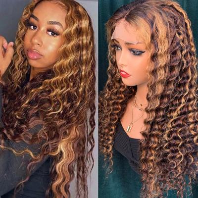 China Deep Wave Full Lace Human Hair Wigs For Natural Look And Feel for sale