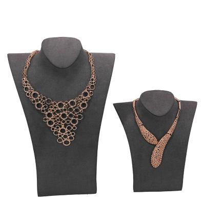 China Necklace Display OEM Factory Jewelry Pendant Burst Stand Necklace Mannequin Microfiber Necklace Display Wholesale for sale